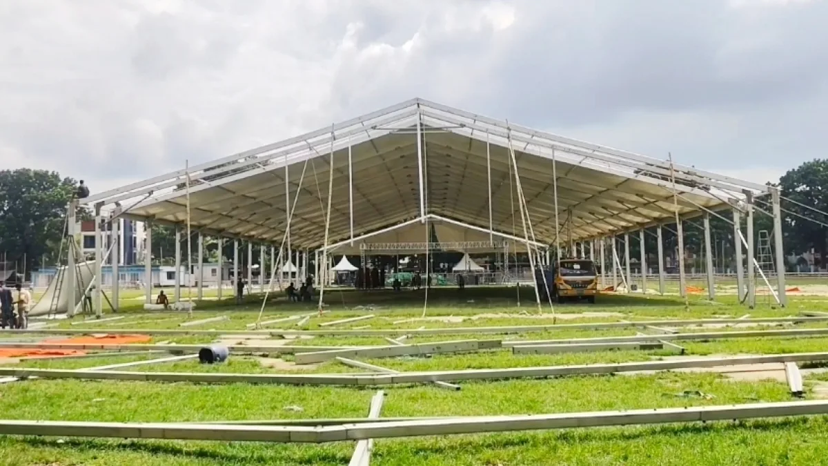 রাষ্ট্রপতির আগমন ঘিরে দিন রাতভর সাজাছে ঠাকুরগাঁও, রাঙিয়ে তোলা হচ্ছে শহর