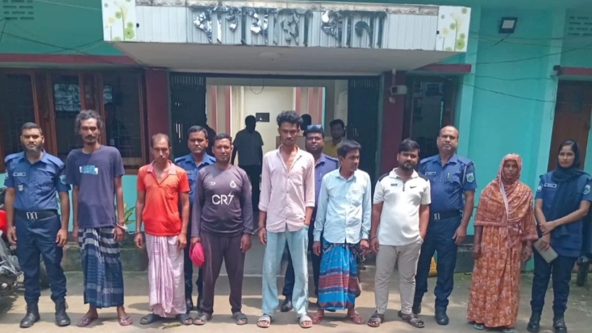 বাগমারায় বিভিন্ন মামলায় ৭ আসামি গ্রেপ্তার