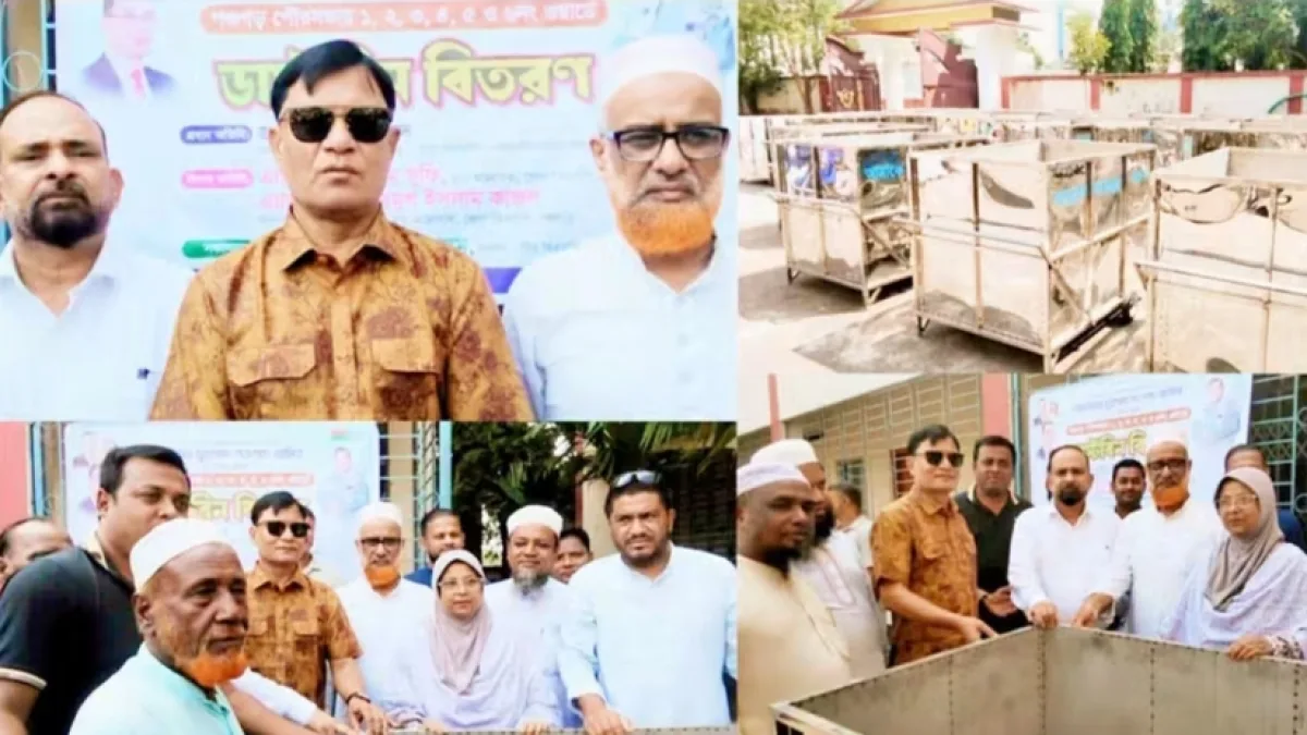 পঞ্চগড় -১ আসনের সংসদ সদস্য ব্যারিস্টার মুহাম্মদ নওশাদ জমিরের পক্ষ থেকে পঞ্চগড় পৌরসভায় ২৭ টি ডাস্টবিন বিতরণ