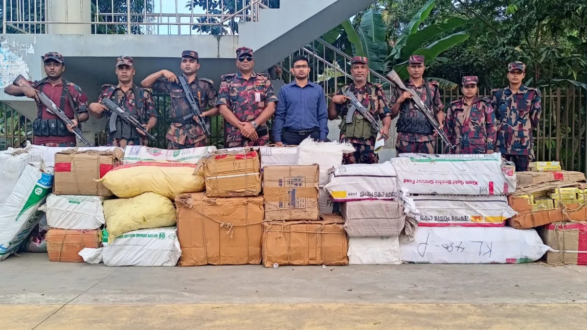 কুমিল্লায় বাসমতি চাল-ফুচকাসহ প্রায় কোটি টাকার চোরাই পণ্য জব্দ