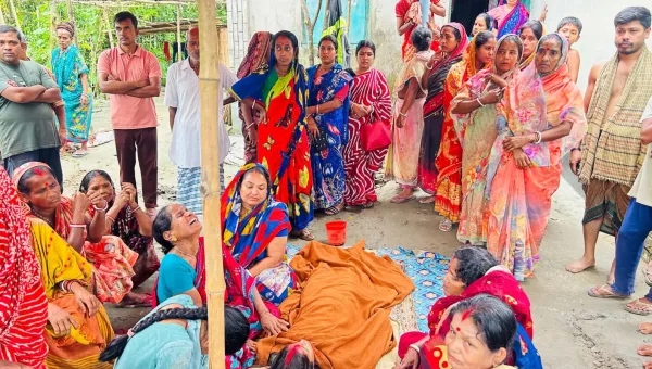 সালথায় পানিতে পড়ে দুই সন্তানের জননীর মৃত্যু