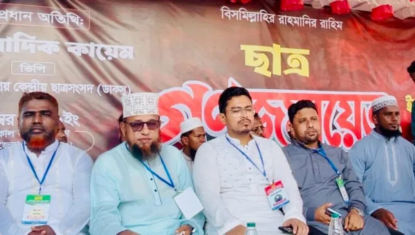 জুড়ীতে শিবিরের ছাত্র ও গণজমায়েতে ভিপি সাদেক কায়েম